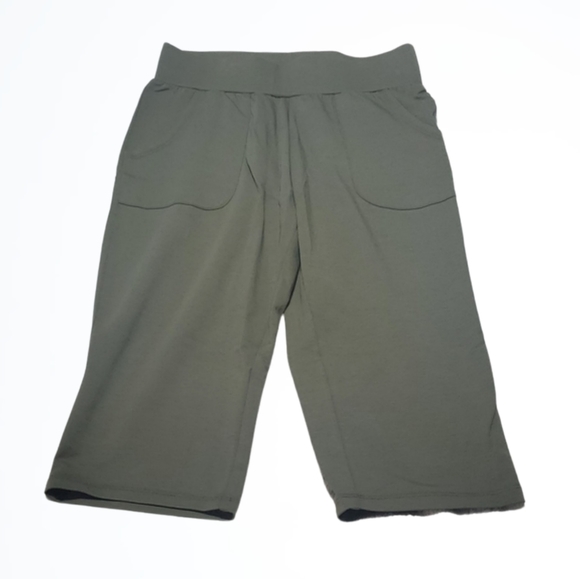 Christopher & Banks Olive Green Relaxed Light Weight Lounge Skimmer Pants NWT - Picture 1 of 4